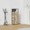 Image de vidaXL Porte-bois de chauffage 25x25x80 cm - Anthracite