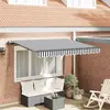 Image de vidaXL Auvent Rétractable Anthracite 250 x 200 cm tissu
