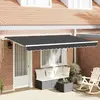 Image de vidaXL Auvent Rétractable Anthracite 350 x 200 cm tissu