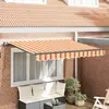 Image de vidaXL Auvent rétractable Jaune 350 x 200 cm tissu