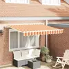 Image de vidaXL Auvent rétractable Jaune 350 x 200 cm tissu