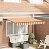 Image de vidaXL Auvent rétractable Jaune 350 x 200 cm tissu