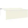 Image de vidaXL Auvent Rétractable Crème 400 x 200 cm Polyester et Aluminium