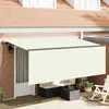Image de vidaXL Auvent Rétractable Crème 400 x 200 cm Polyester et Aluminium