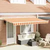 Image de vidaXL Auvent Rétractable Jaune 400 x 200 cm tissu