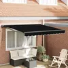 Image de vidaXL Cadre d'auvent Noir 300 x 250 cm Polyester avec revêtement PU