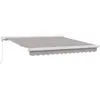 Image de vidaXL Auvent Rétractable Gris clair 300 x 250 cm Tissu et Métal
