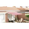 Image de vidaXL Auvent Rétractable Rouge et Blanc 350 x 250 cm