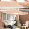 Image de vidaXL Auvent rétractable Multicolore 350 x 250 cm Tissu et Aluminium