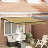 Image de vidaXL Cadre d'auvent Jaune et Gris 350 x 250 cm