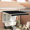 Image de vidaXL Auvent rétractable électrique Noir 350 x 250 cm