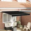 Image de vidaXL Auvent Rétractable Noir 350 x 250 cm Polyester et Acier