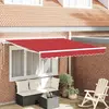 Image de vidaXL Auvent Rétractable Rouge 350 x 250 cm Polyester et Aluminium