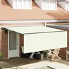 Image de vidaXL Auvent rétractable Crème 400 × 300 cm Polyester et Aluminium