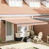 Image de vidaXL Auvent Rétractable Multicolore 400 × 300 cm Polyester et Acier