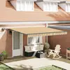 Image de vidaXL Auvent rétractable Multicolore 400 × 300 cm Tissu et Aluminium