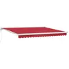 Image de vidaXL Auvent Rétractable Rouge 400 × 300 cm Tissu et Métal