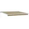 Image de vidaXL Auvent Rétractable Vert et jaune 400 × 300 cm Tissu et Métal