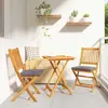 Image de vidaXL Ensemble bistro de jardin 3 pcs - Bois massif