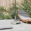 Image de vidaXL Pied de parasol Gris Ø 45 x 37,5 cm Granite