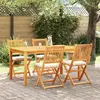 Image de Chaises Pliantes 4 Pièces VIDAXL - Acacia Blanc