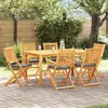 Image de vidaXL Chaises pliantes avec coussins 6 pièces