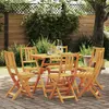 Image de vidaXL Chaises de bistrot d'extérieur 6 pcs Bois d'Acacia Massif