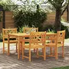 Image de vidaXL Chaises de jardin 4 pcs Naturel Bois d'Acacia Massif