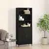 Image de vidaXL Haut Armoire Chêne noir 69,5 x 34 x 180 cm Bois d'ingénierie