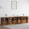 Image de vidaXL Buffet LED Bois ancien 283 x 37 x 67 cm Bois d'ingénierie