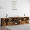 Image de vidaXL Buffet LED Bois ancien 283 x 37 x 67 cm Bois d'ingénierie