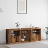 Image de vidaXL Buffet LED Bois ancien 181,5 x 37 x 67 cm Bois d'ingénierie