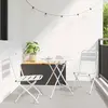 Image de vidaXL Chaise de jardin pliante 2 pcs Blanc 42 x 52 x 82 cm