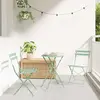 Image de vidaXL Chaise de jardin pliante 2 pcs Menthe claire 42 x 46 x 82cm
