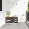 Image de vidaXL Chaise de jardin pliante 2 pcs Beige 42 x 46 x 82cm Métal