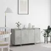 Image de vidaXL Buffet Gris béton 135 x 41 x 75 cm Bois d'ingénierie