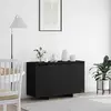 Image de vidaXL Buffet Noir 120 x 41 x 75 cm Bois d'ingénierie
