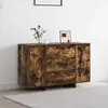 Image de vidaXL Buffet Chêne fumé 120 x 41 x 75 cm Bois d'ingénierie
