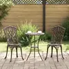 Image de vidaXL Ensemble extérieur rond bronze