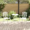 Image de Vidaxl Chaises d'extérieur modernes en aluminium - Blanc