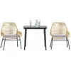 Image de vidaXL Ensemble à Manger Jardin 3 pcs - Marron