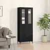 Image de vidaXL Haut Armoire 2 pcs Chêne noir 69,5 x 34 x 180 cm
