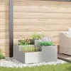 Image de vidaXL Jardinière - Acier Inoxydable
