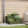 Image de vidaXL Jardinier Olive 80x80x60 cm