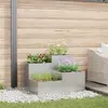 Image de vidaXL Jardinière en acier galvanisé