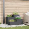 Image de vidaXL Jardinière avec Système D'irrigation - Anthracite