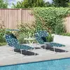 Image de vidaXL Transat 2 pcs Vert 58 x 188 x 77cm Polyester
