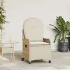 Image de vidaXL Fauteuil Relax en Rotin PE Beige