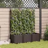 Image de vidaXL Planteur de Jardin avec Treille - Marron