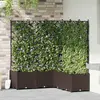 Image de vidaXL Jardinier avec treillis 5 pièces Marron